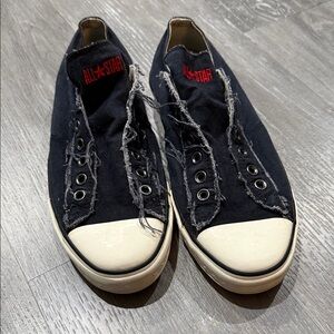 Vintage Converse X John Varvatos Slip On Sneakers Black Canvas Men's Shoes